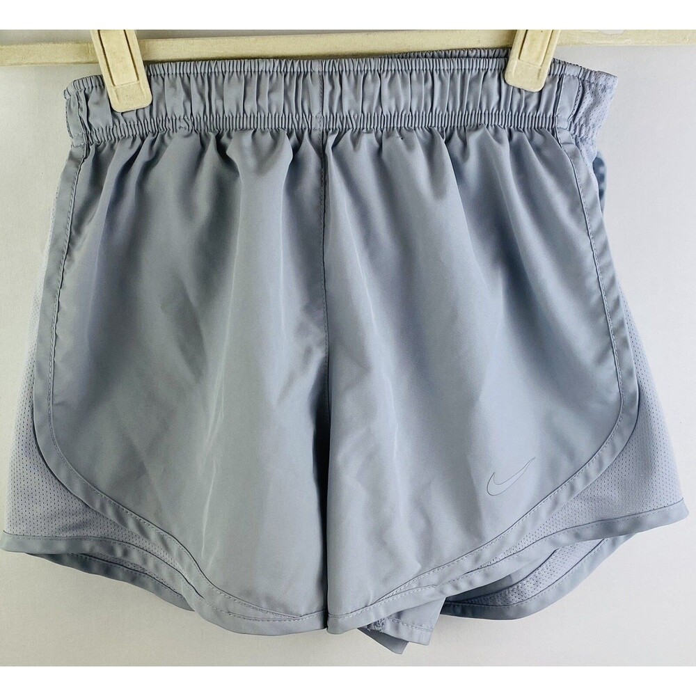 Women's Nike Grey Dri-FIT Tempo Running Lined Shorts Swoosh Size XS